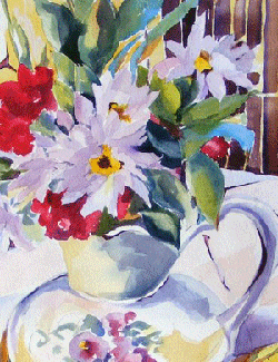 Little Vase with Spring Flowers by Lotte Herwig-Erhardt